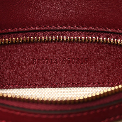 Gucci Roxy Calfskin Medium Blondie Top Handle Bag Rosso Ancora 7 of 10