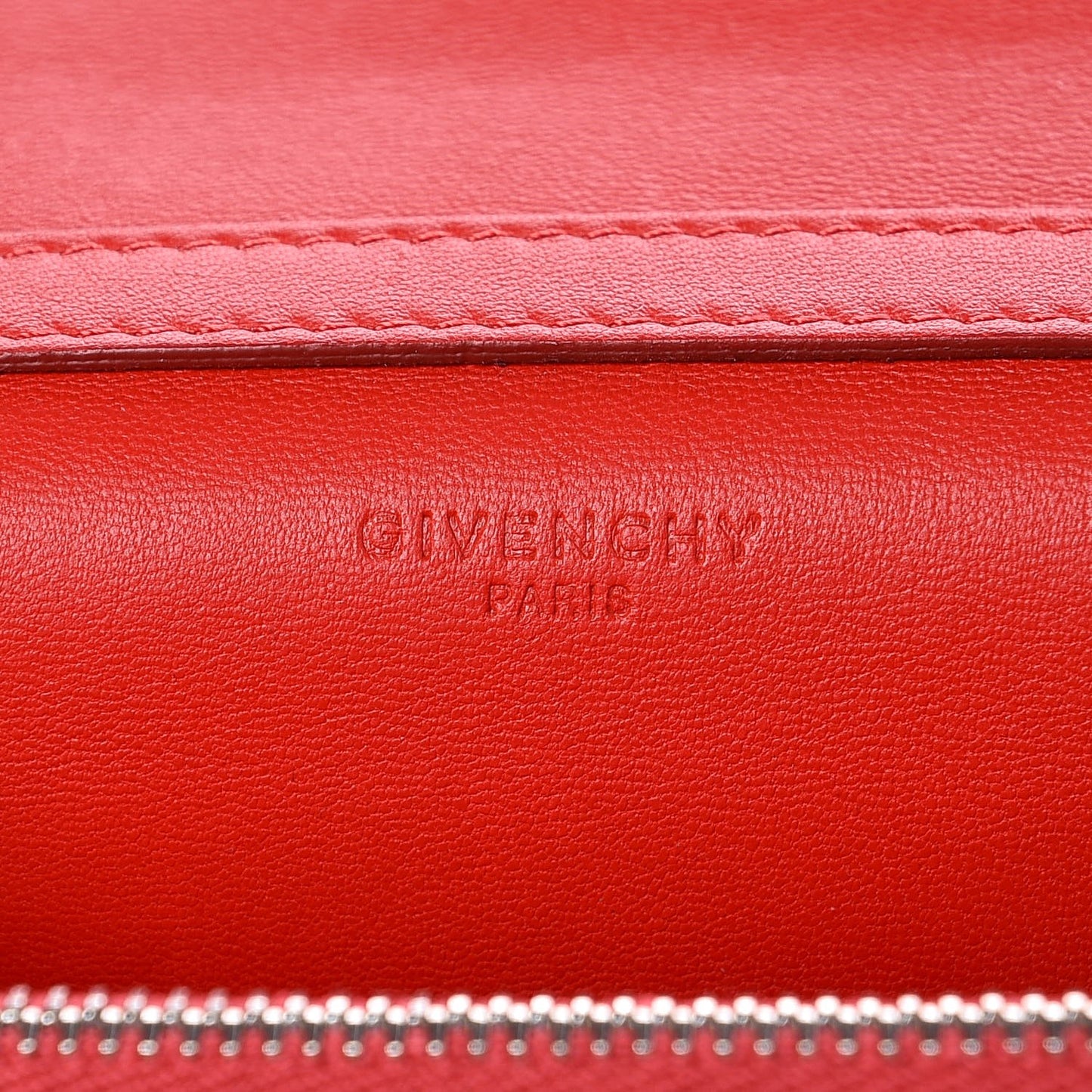 Sugar Goatskin Pandora Chain Wallet Red