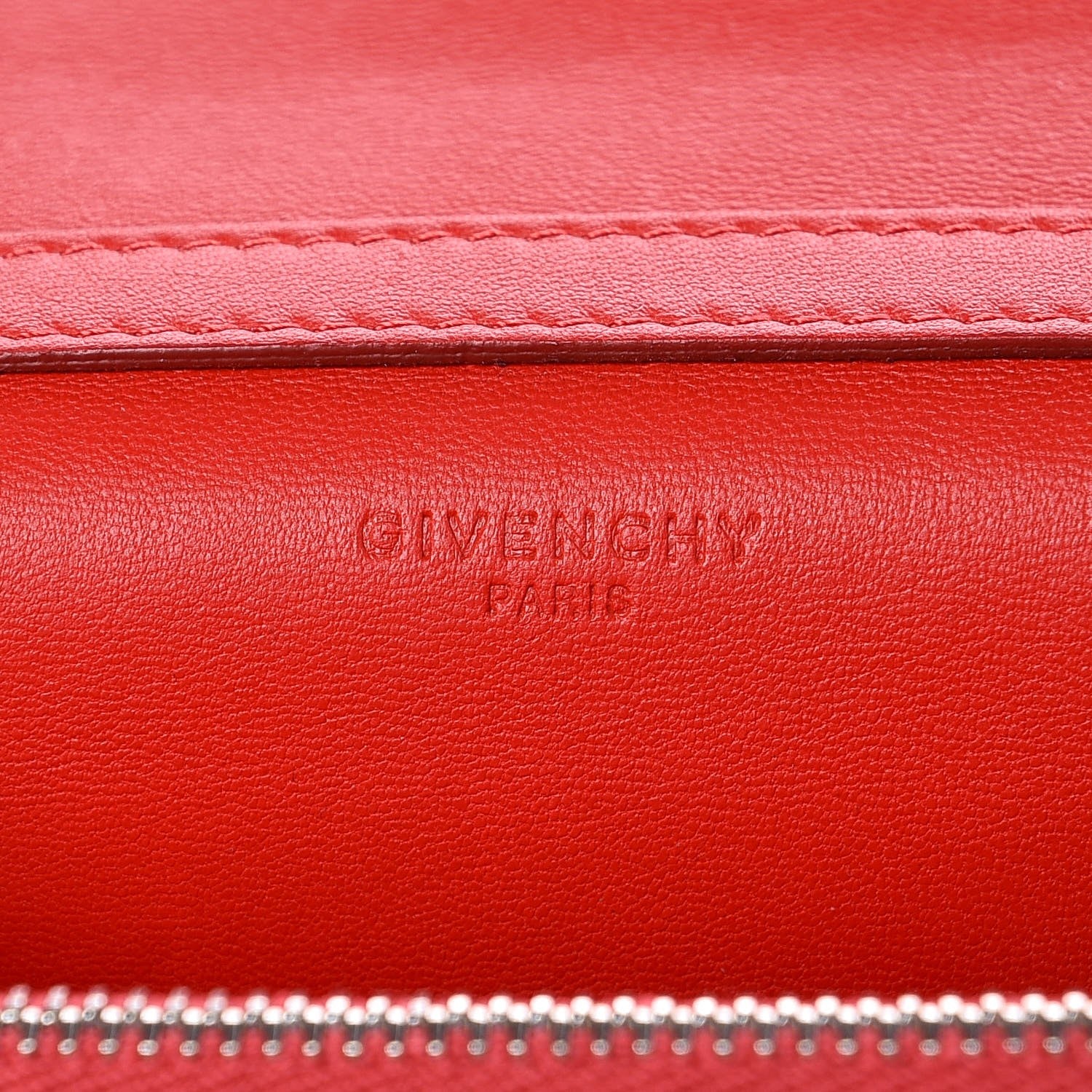 Givenchy Sugar Goatskin Pandora Chain Wallet Red 6 of 8