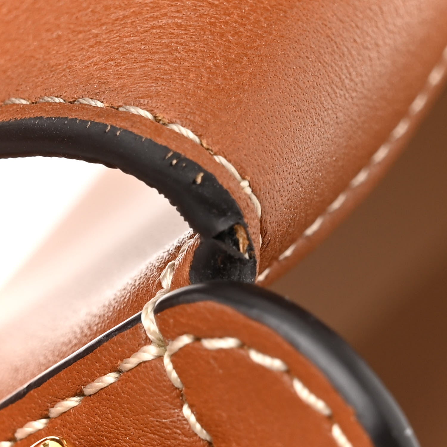 Moynat Calfskin Enveloppe Crossbody Bag Cognac 11 of 11