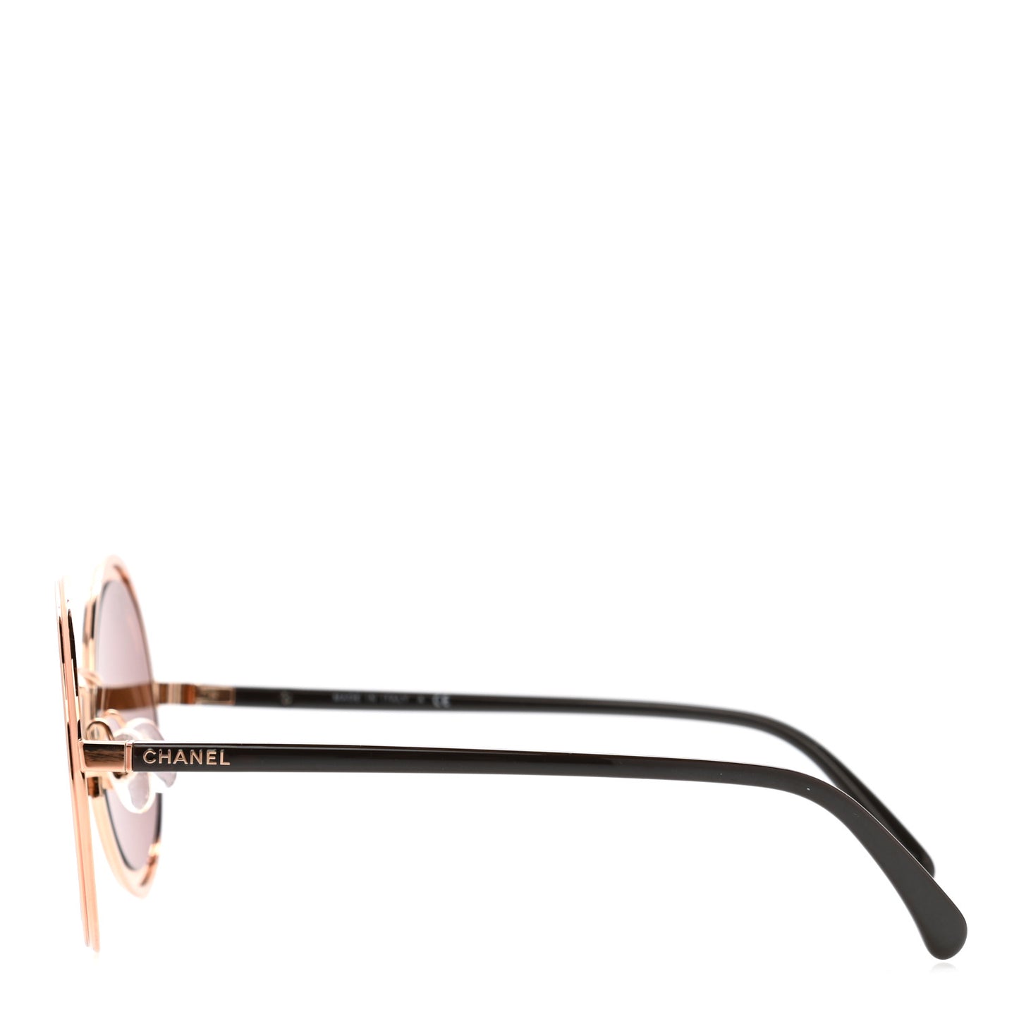 Metal Round Sunglasses 4226 Brown Rose Gold