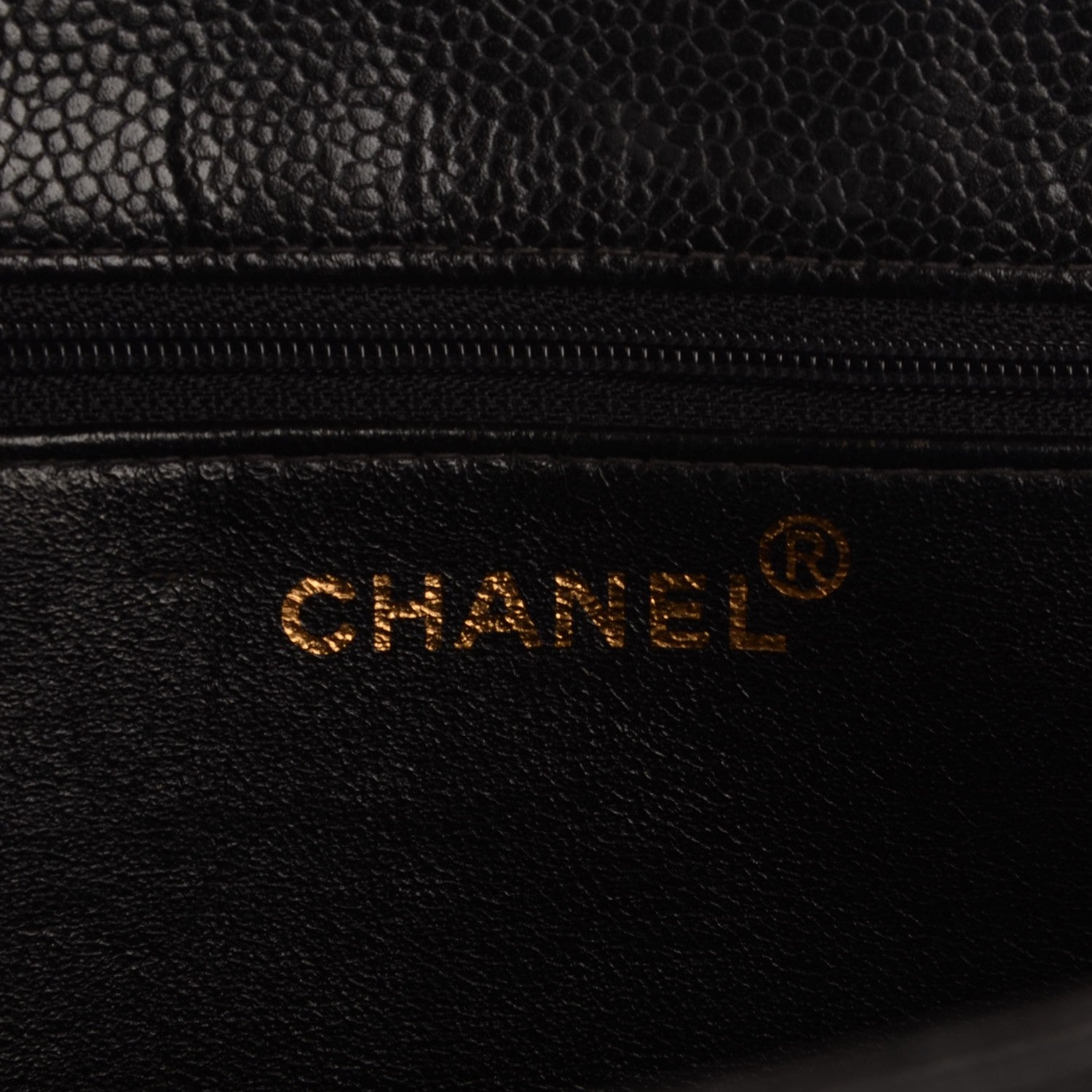 Chanel Caviar Large CC Shoulder Bag Black 6 of 8