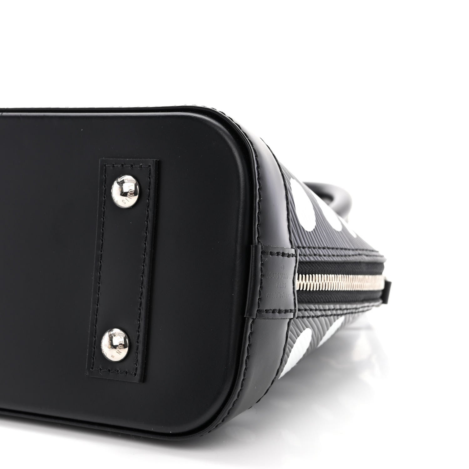 Louis Vuitton X YK Epi Alma BB Black White 10 of 14