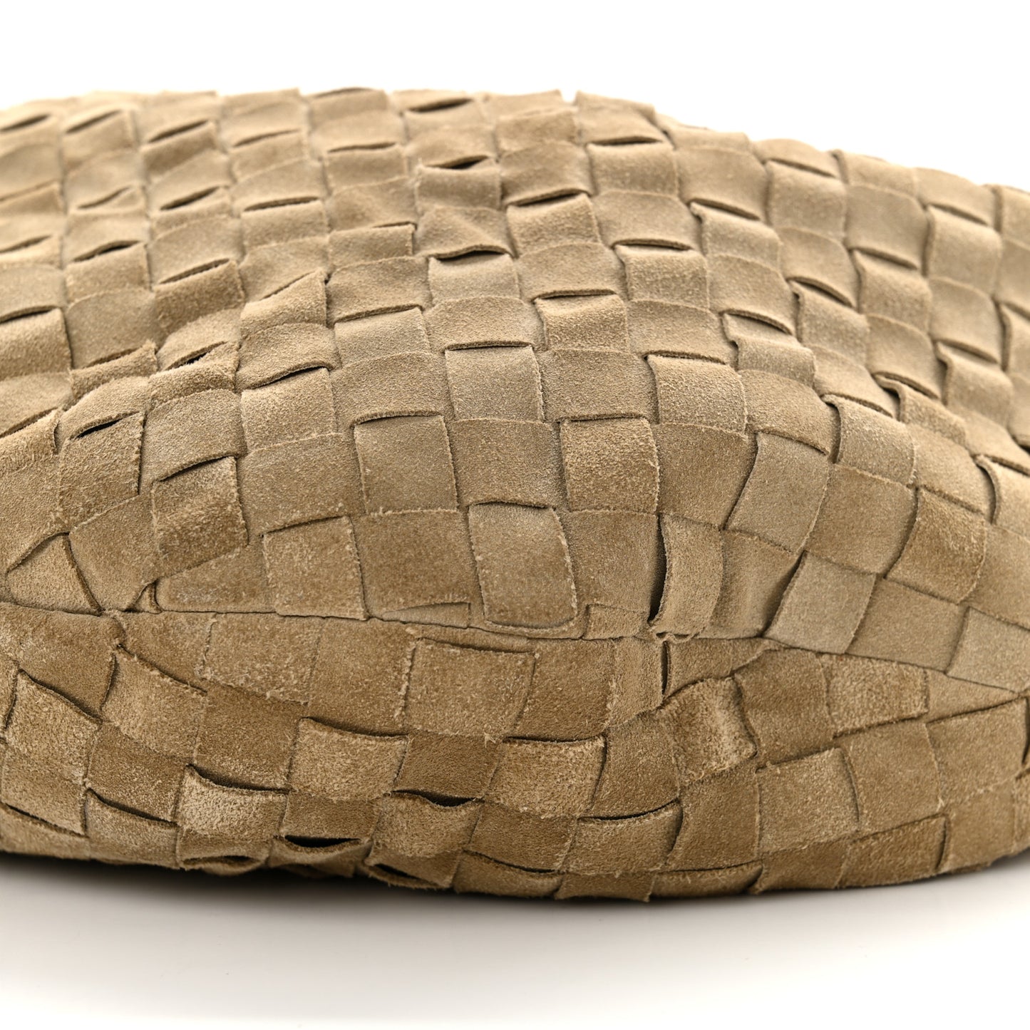 Suede Calfskin Intrecciato Teen Jodie Hobo Beige