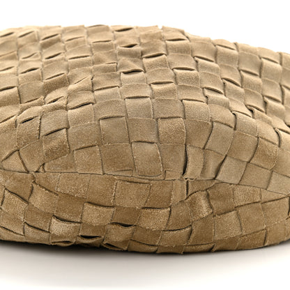 Bottega Veneta Suede Calfskin Intrecciato Teen Jodie Hobo Beige 10 of 10