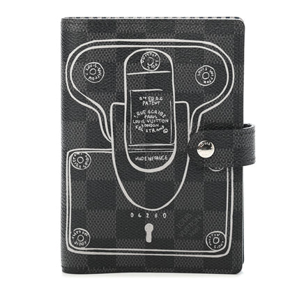 Louis Vuitton Damier Graphite Trunks and Locks Small Ring Agenda Cover 1 of 4