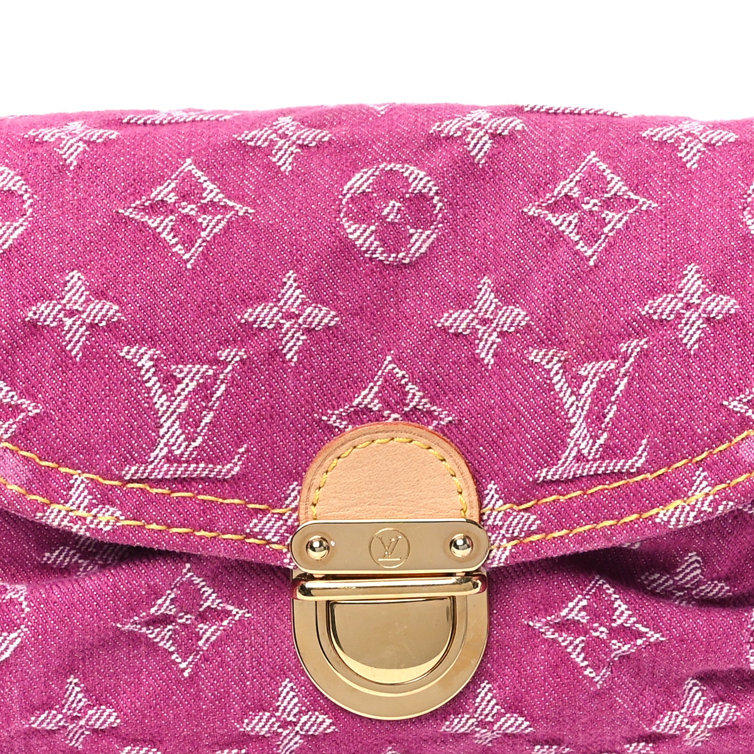 Louis Vuitton Monogram Denim Mini Pleaty Fuchsia 7 of 10