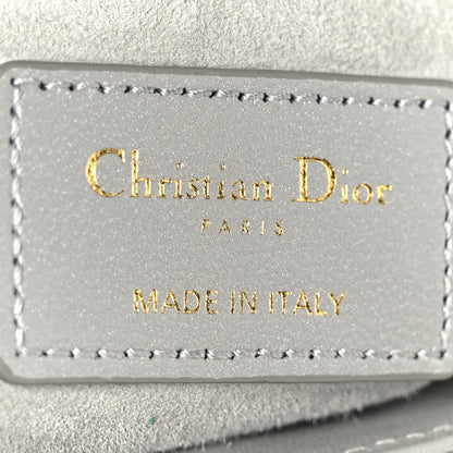 Christian Dior Metallic Lambskin Cannage Mini Lady Dior Grey 5 of 9