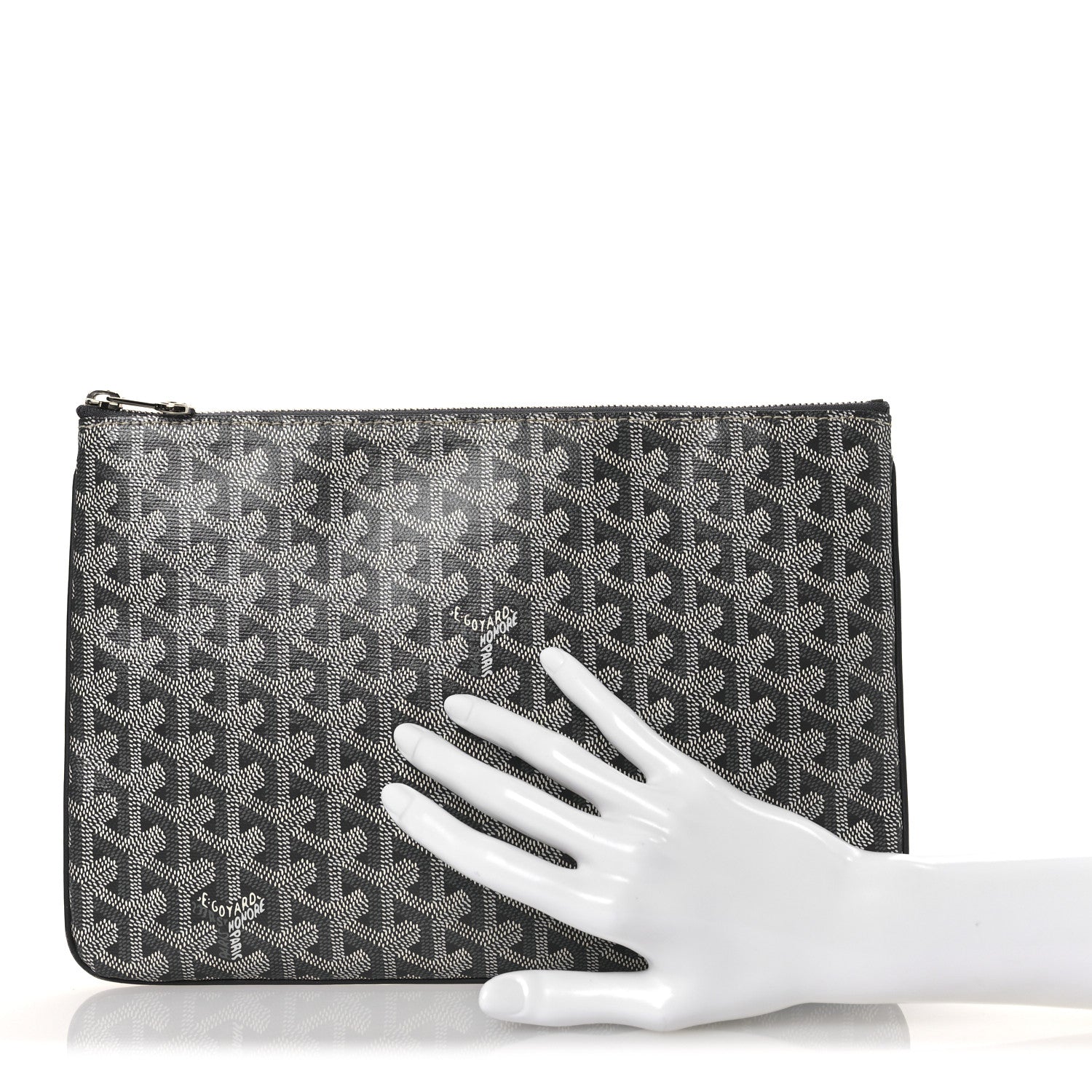 Goyard Goyardine Senat Pochette MM Grey 2 of 11