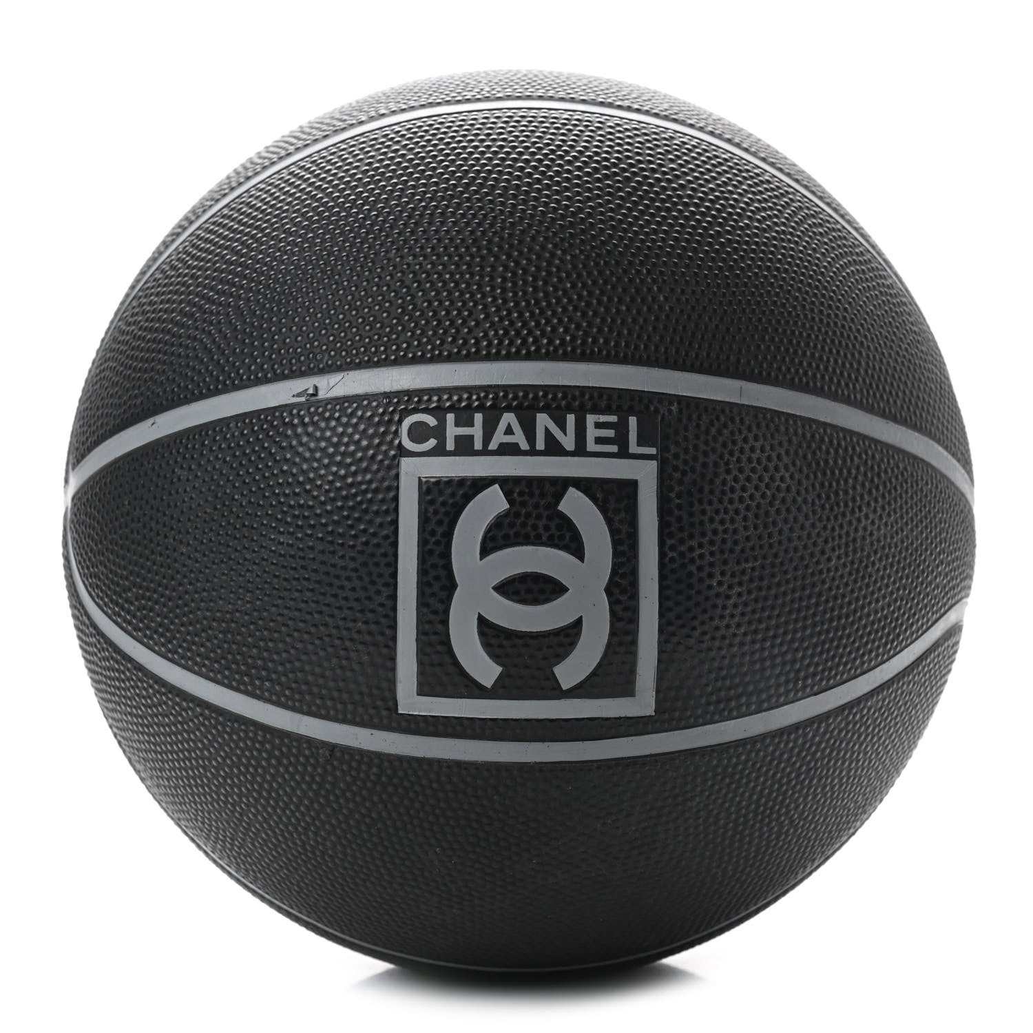 Chanel Rubber CC Basketball with Mesh Case Black Grey 1 of 9