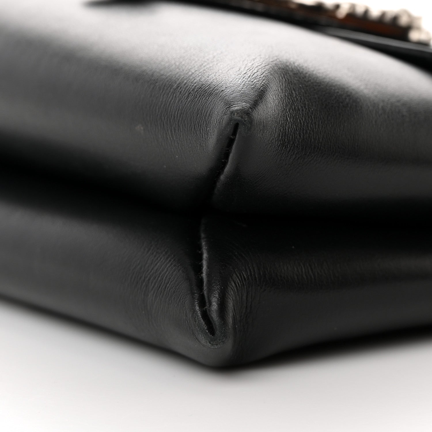 Versace Vitello Virtus Chain Clutch Black 10 of 17