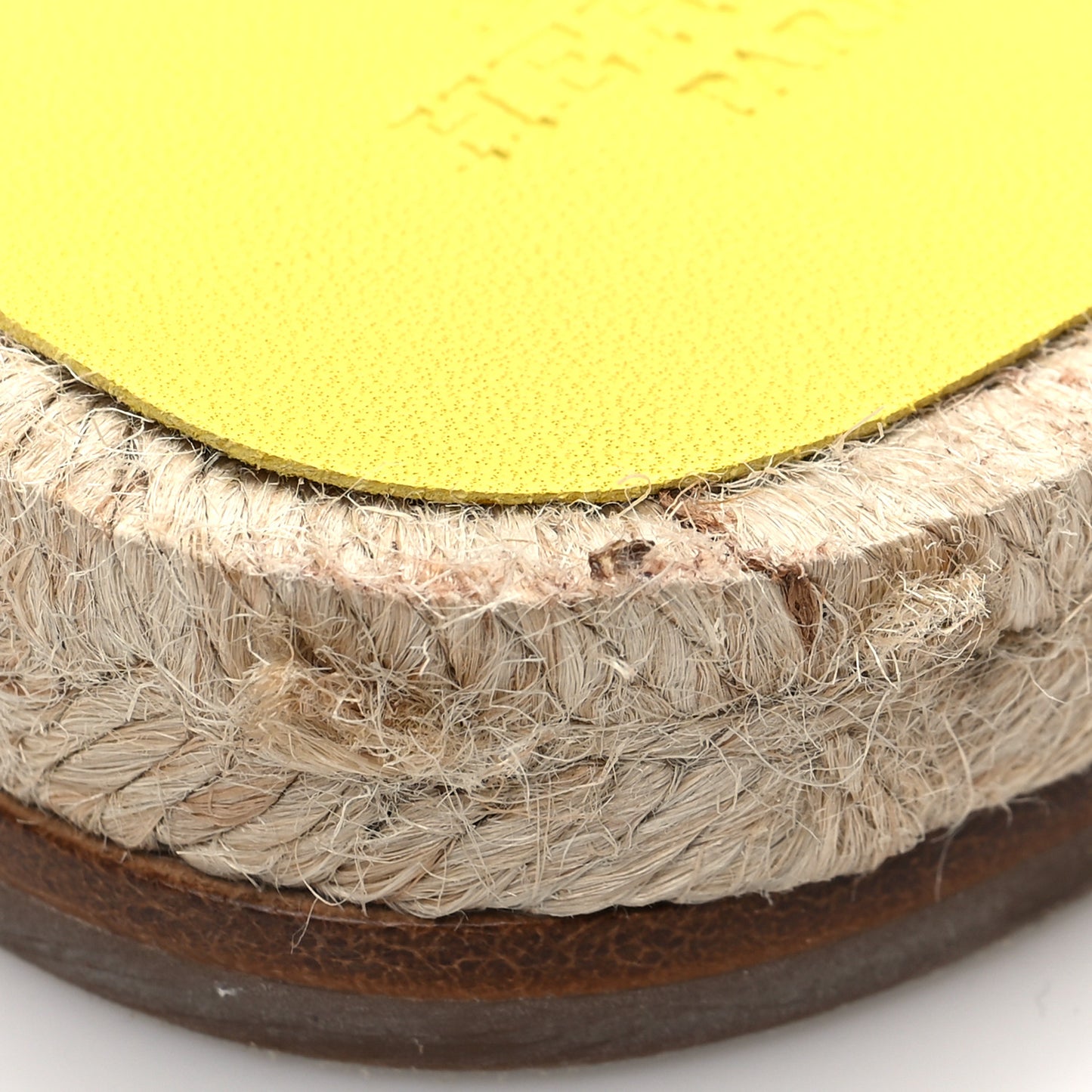 Nappa Famosa Espadrille Sandals 38 Jaune Curcuma