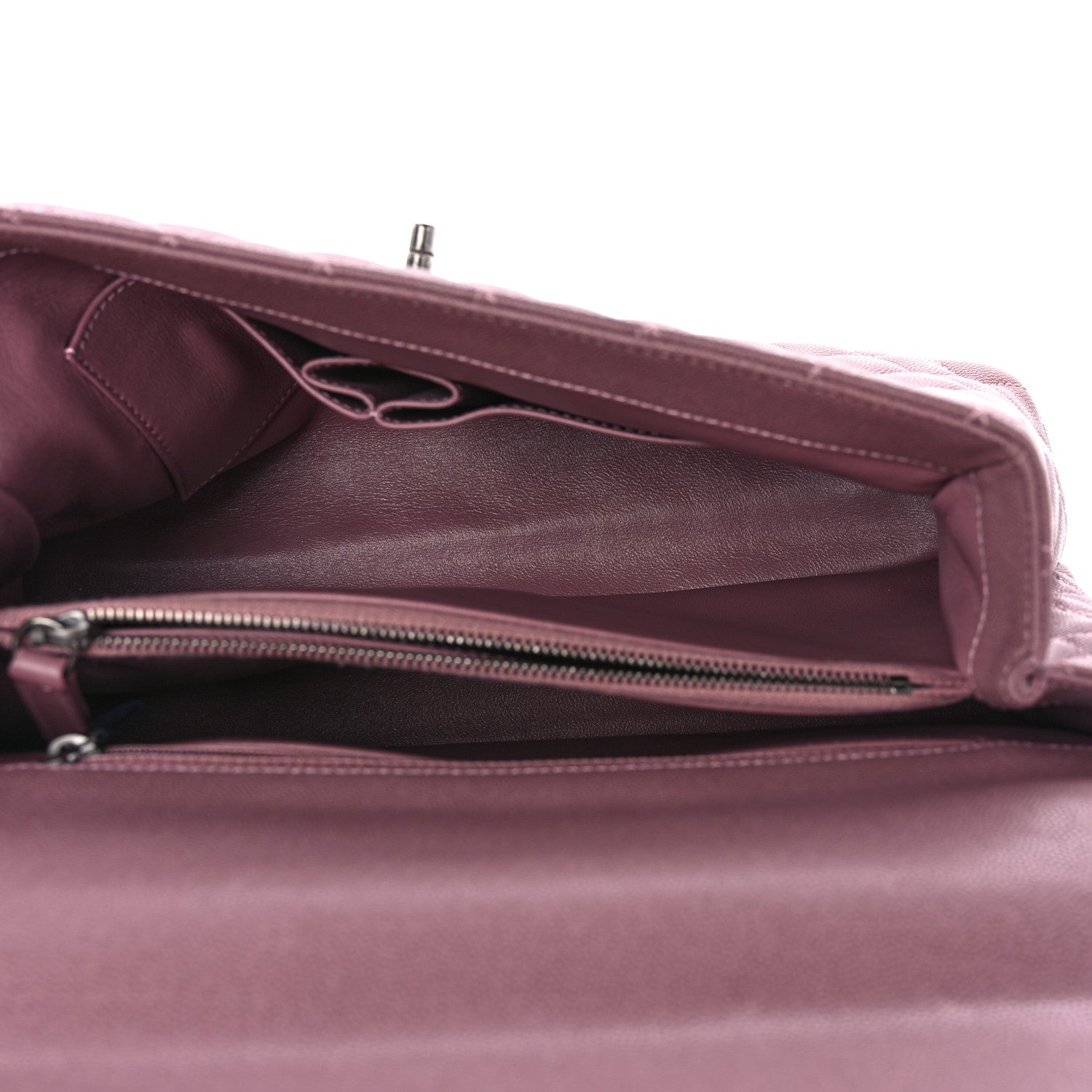 Chanel Caviar Lizard Quilted Medium Coco Handle Flap Pink 5 of 10