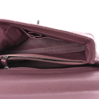 Chanel Caviar Lizard Quilted Medium Coco Handle Flap Pink 5 of 10