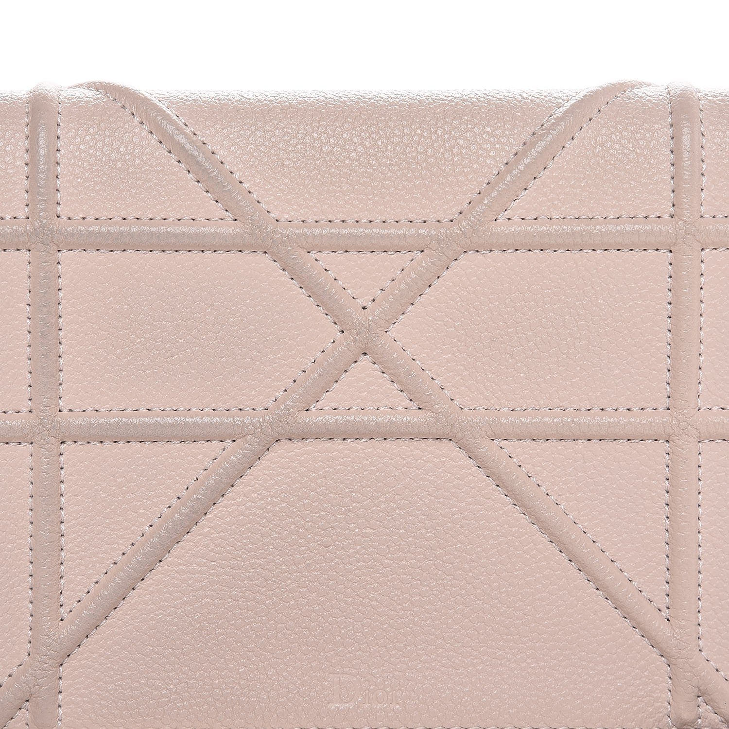 Christian Dior Grained Calfskin Diorama Wallet on Chain Pouch Rose Poudre 8 of 9