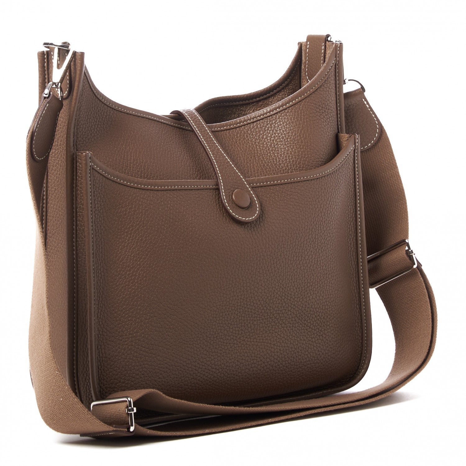 Hermes Taurillon Clemence Evelyne III PM Etoupe 3 of 10