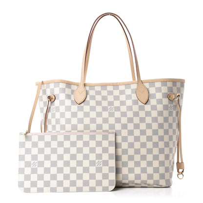 Louis Vuitton Damier Azur Neo Neverfull MM Rose Ballerine 1 of 11