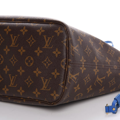 Louis Vuitton Monogram Articles de Voyage Ikat Neverfull MM Grand Blue 24 of 24