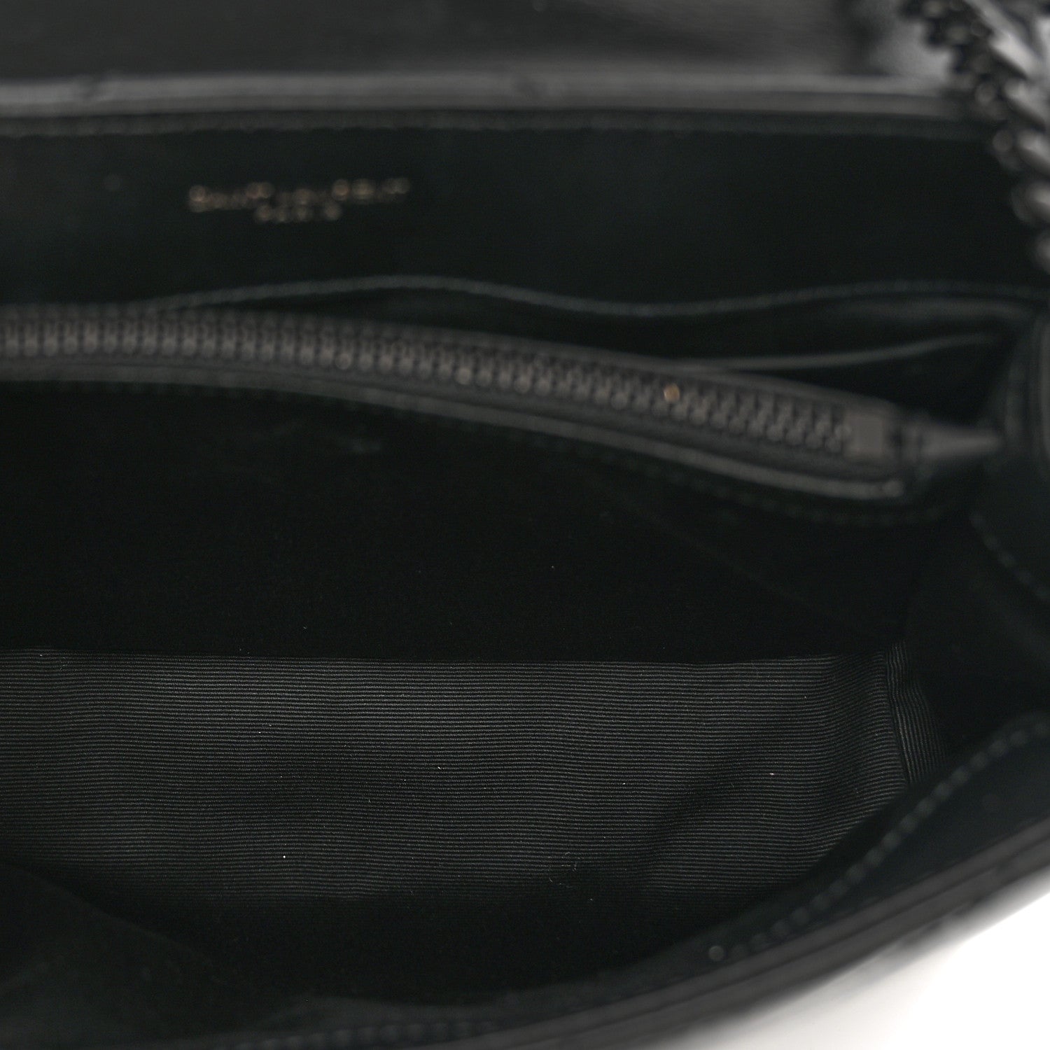 Saint Laurent Calfskin Y Quilted Monogram Monochrome Small Loulou Chain Satchel Black 5 of 10
