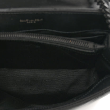Saint Laurent Calfskin Y Quilted Monogram Monochrome Small Loulou Chain Satchel Black 5 of 10