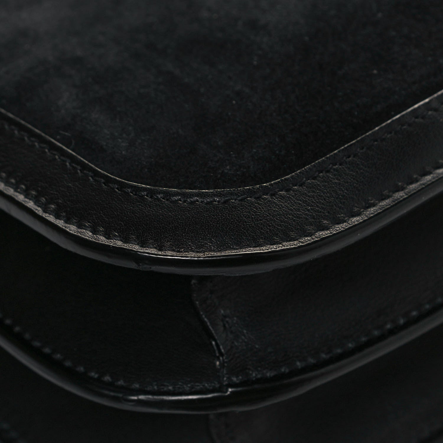 Saint Laurent Suede Smooth Calfskin Monogram Medium Solferino Soft Satchel Black 10 of 12