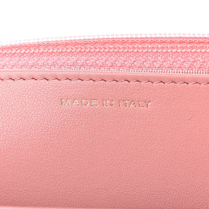 Chanel Iridescent Caviar Chevron Quilted Wallet On Chain WOC Pink 7 of 10