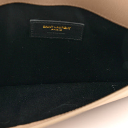 Saint Laurent Grain De Poudre Uptown Pouch Dark Latte 5 of 7
