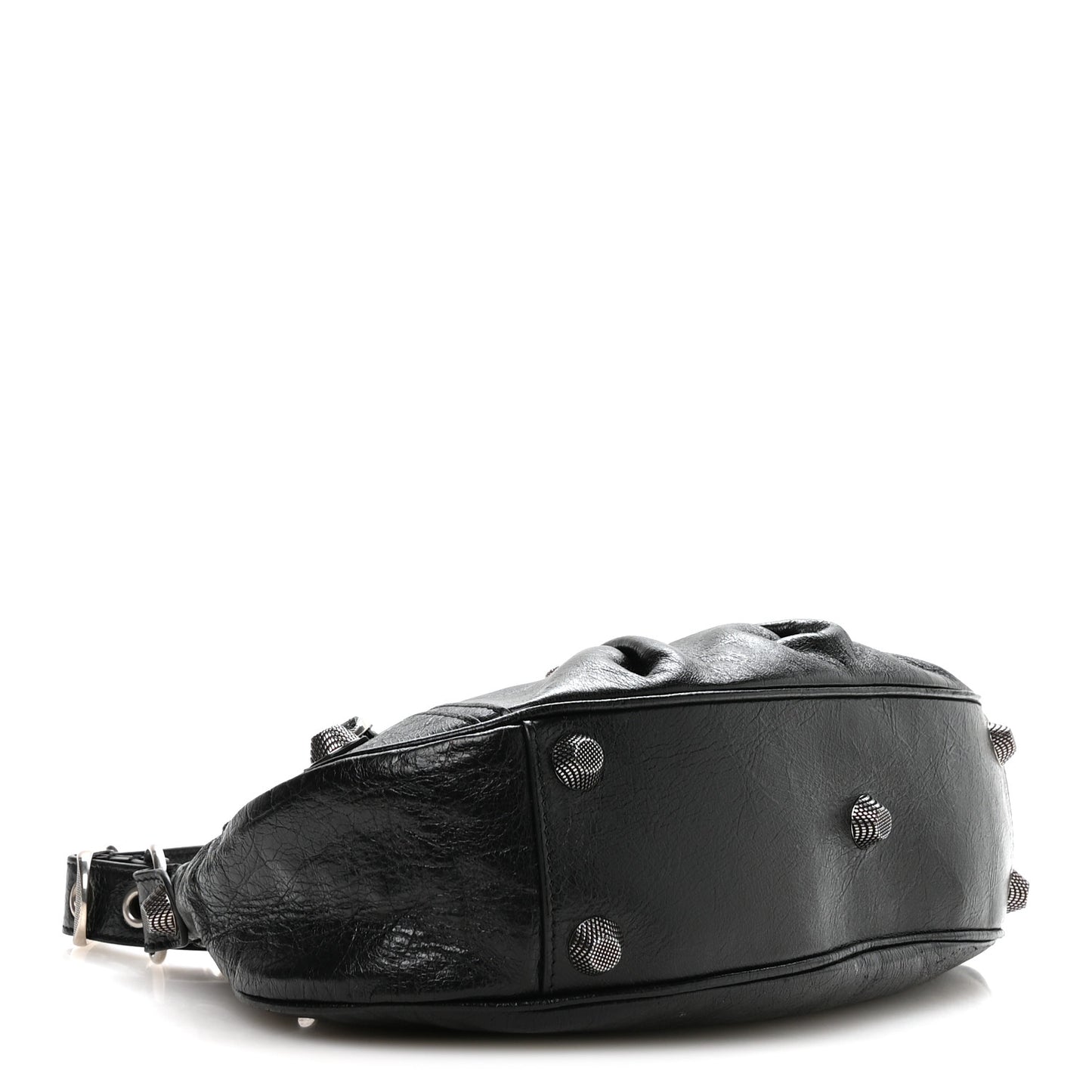 Agneau Arena Small Le Cagole Shoulder Bag Black