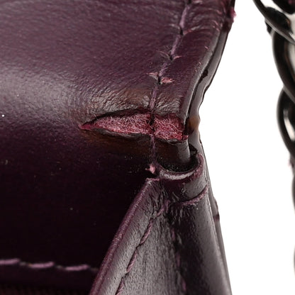 Chanel Patent Quilted Wallet On Chain WOC Purple 11 of 12