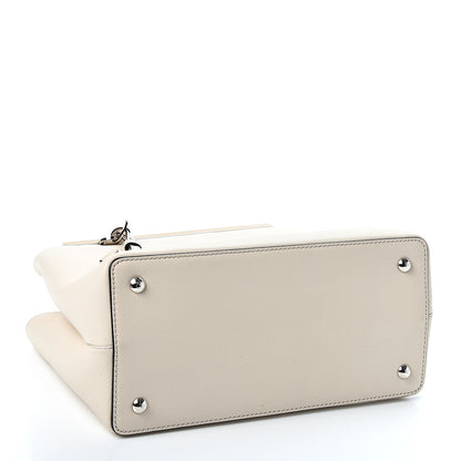 Fendi Vitello Dolce Century Petite 2Jours Tote Camelia Ghiaccio 3 of 8