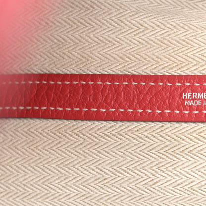 Hermes Vache Country Garden Party 36 MM Rouge Casaque 6 of 10