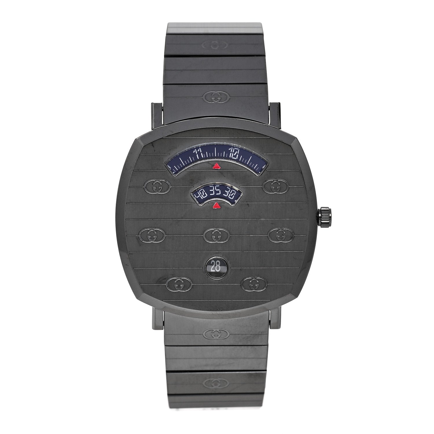 Gucci PVD Stainless Steel 38mm Grip Quartz Watch Black 1 of 5