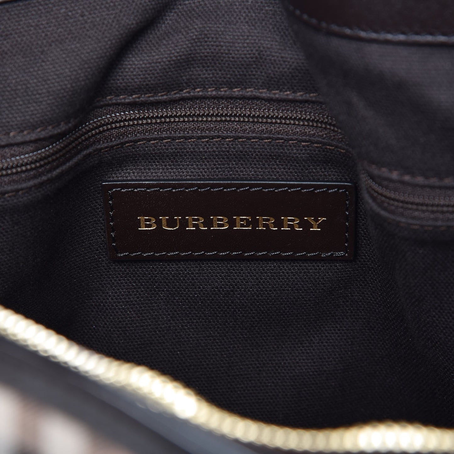 Haymarket Check Medium Golderton Tote Chocolate