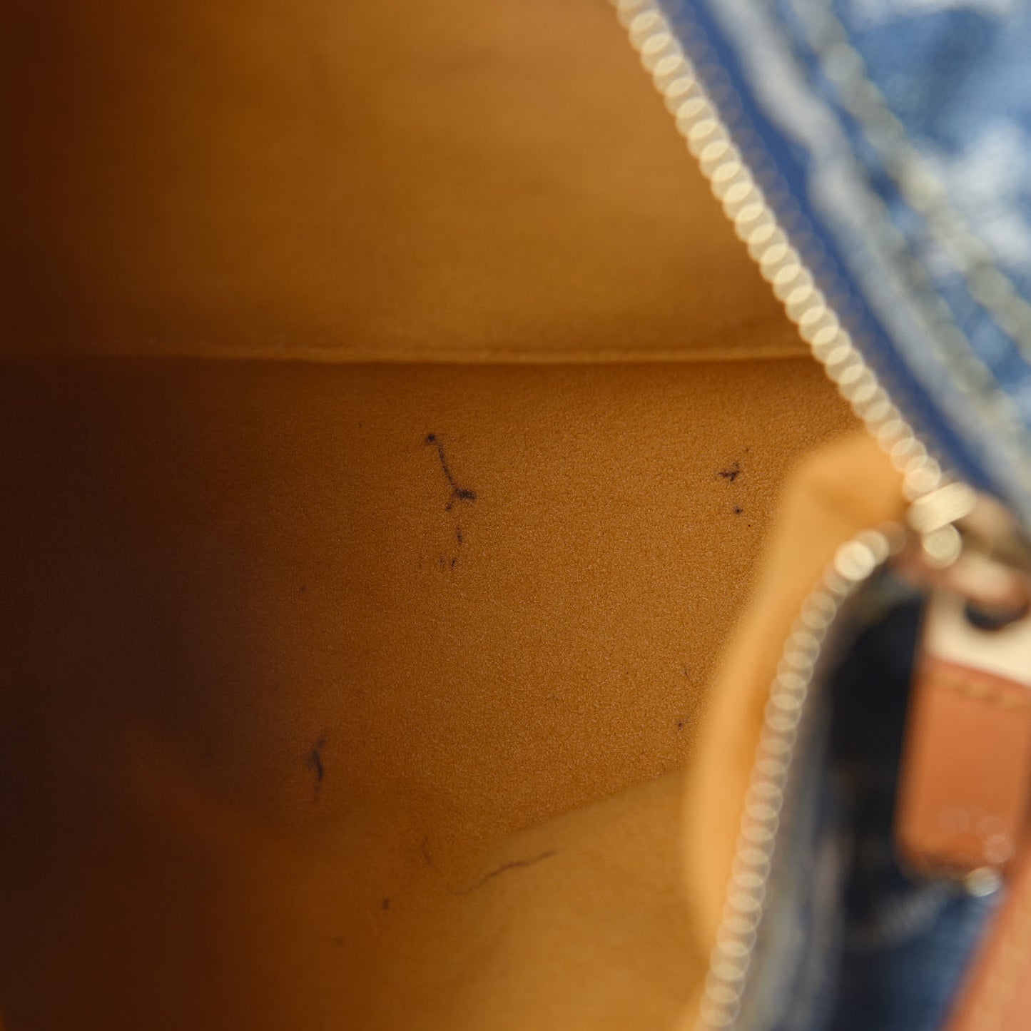 Monogram Denim Baggy PM Blue