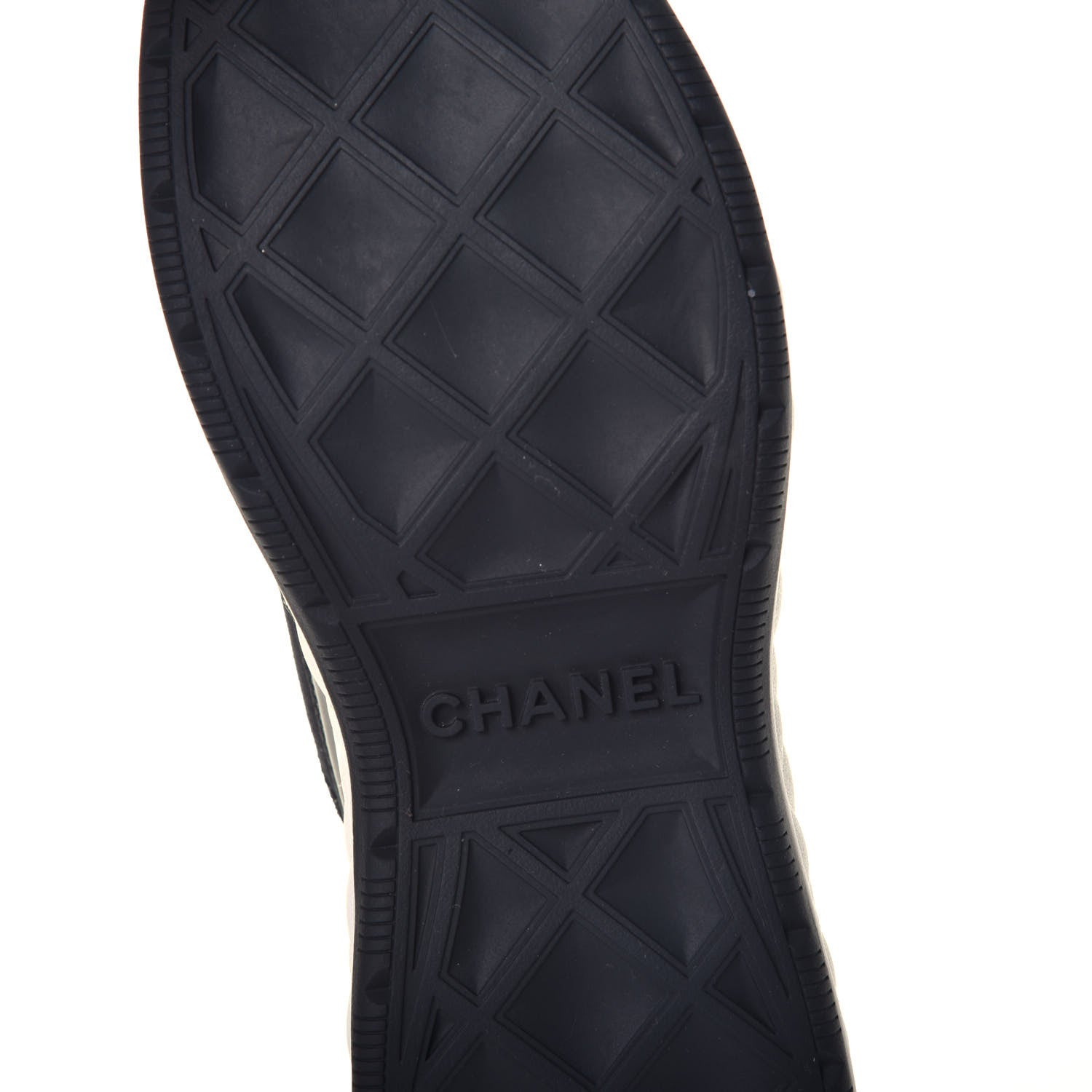 Chanel Velvet Calfskin Mixed Fibers CC Sneakers 38 Black 7 of 9