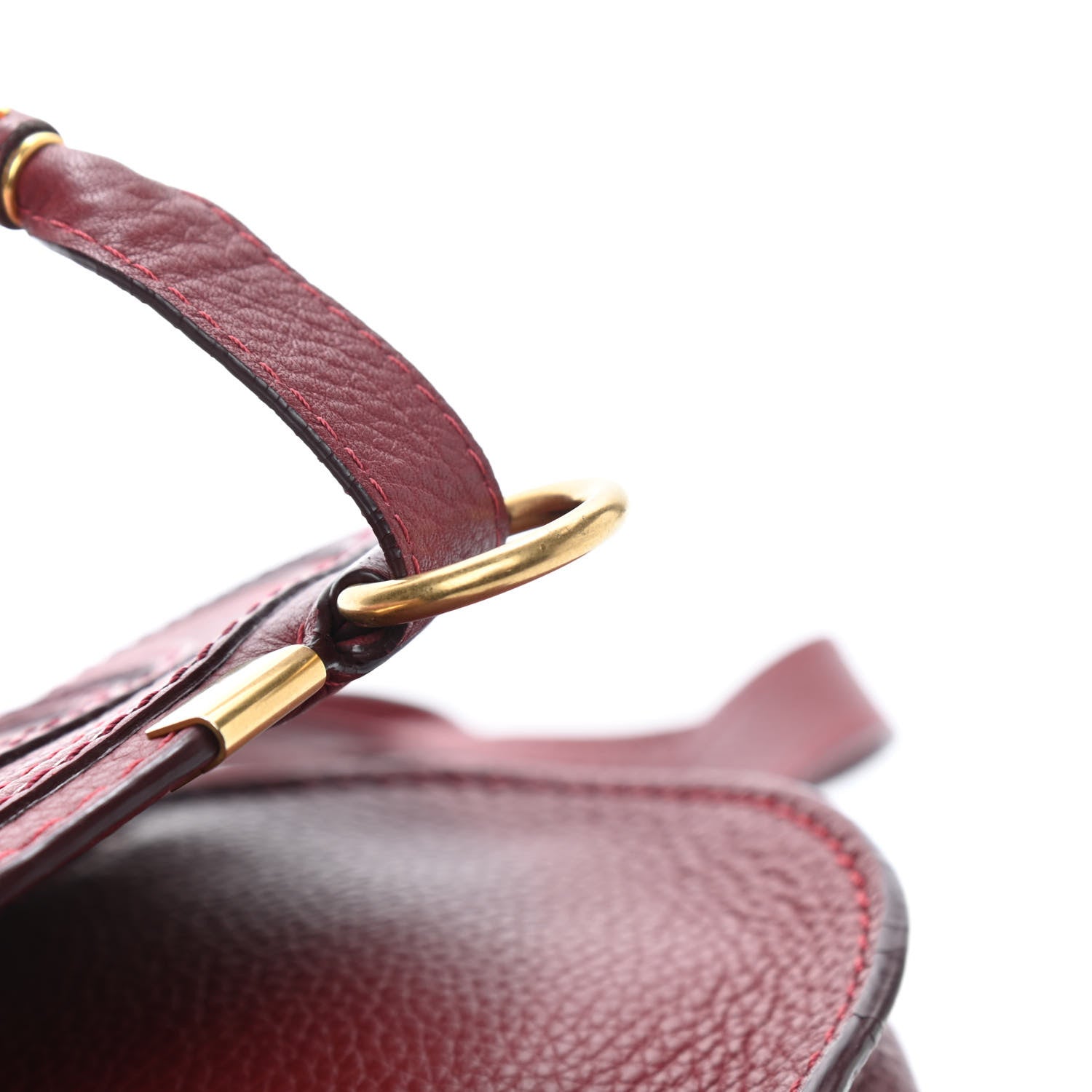 Chloe Calfskin Mini Marcie Round Crossbody Bag Plum Purple 11 of 11