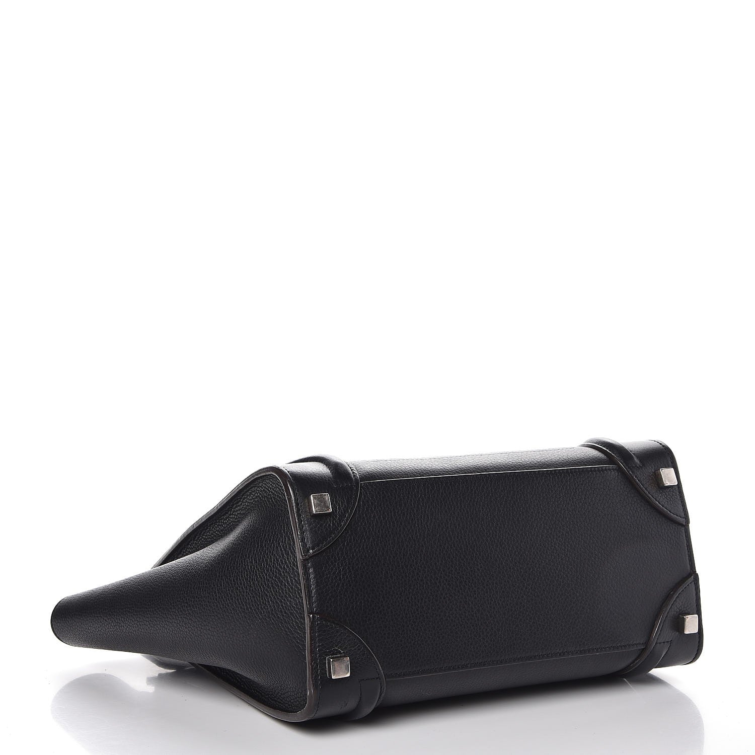 Celine Drummed Calfskin Micro Luggage Black 4 of 8