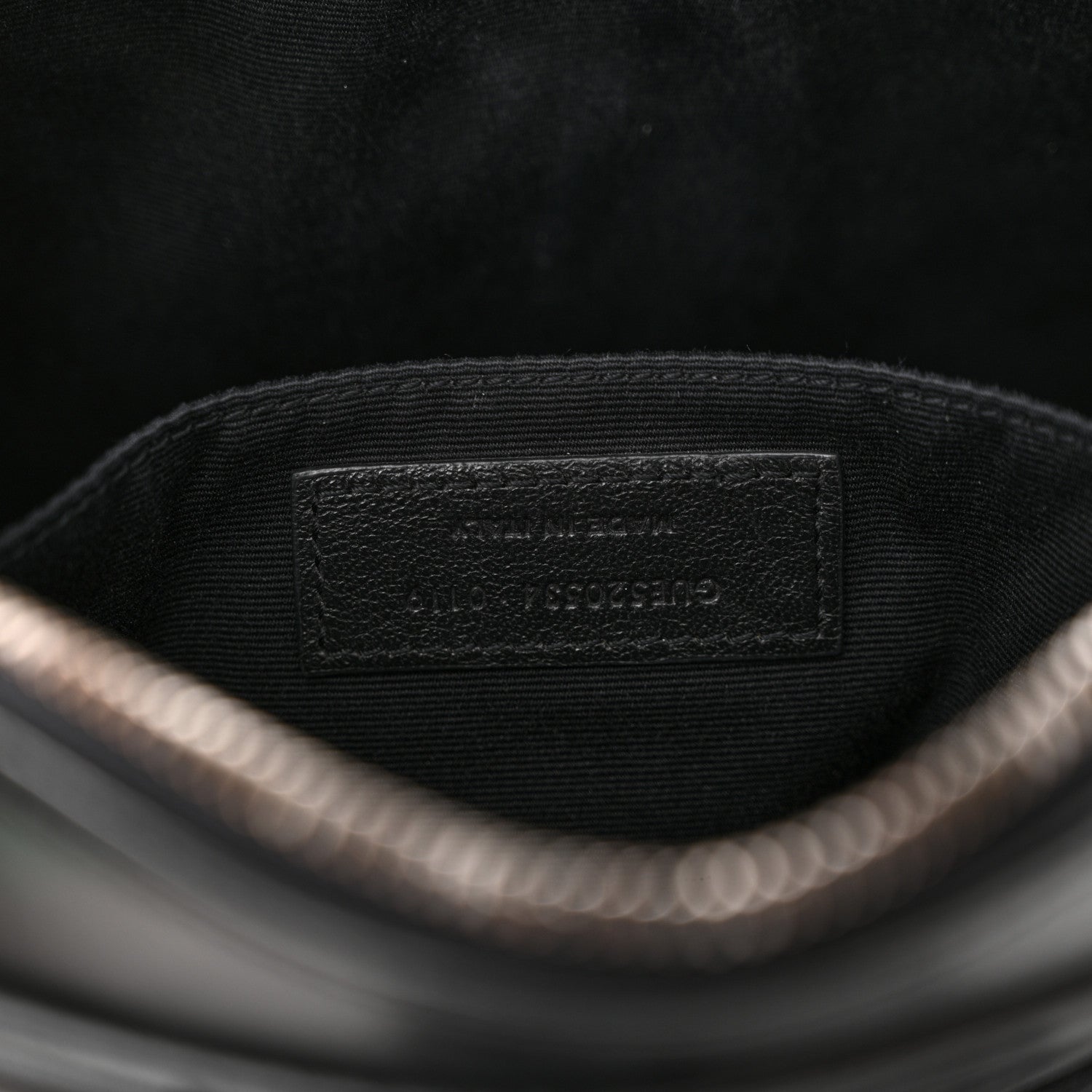 Saint Laurent Calfskin Matelasse Monogram Lou Camera Bag Black 7 of 12
