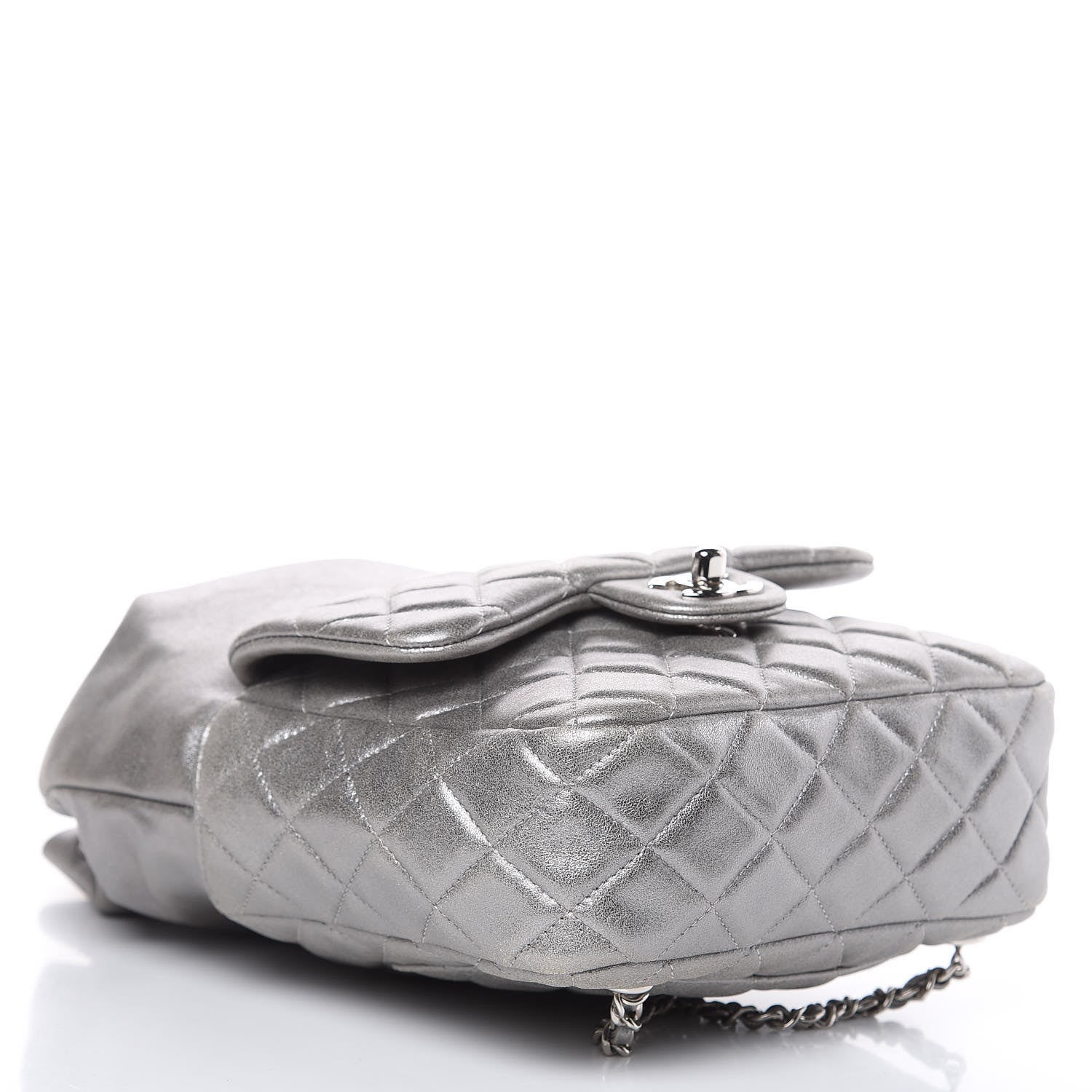 Chanel Metallic Lambskin Quilted Small In Seoul Backpack Silver 4 of 11