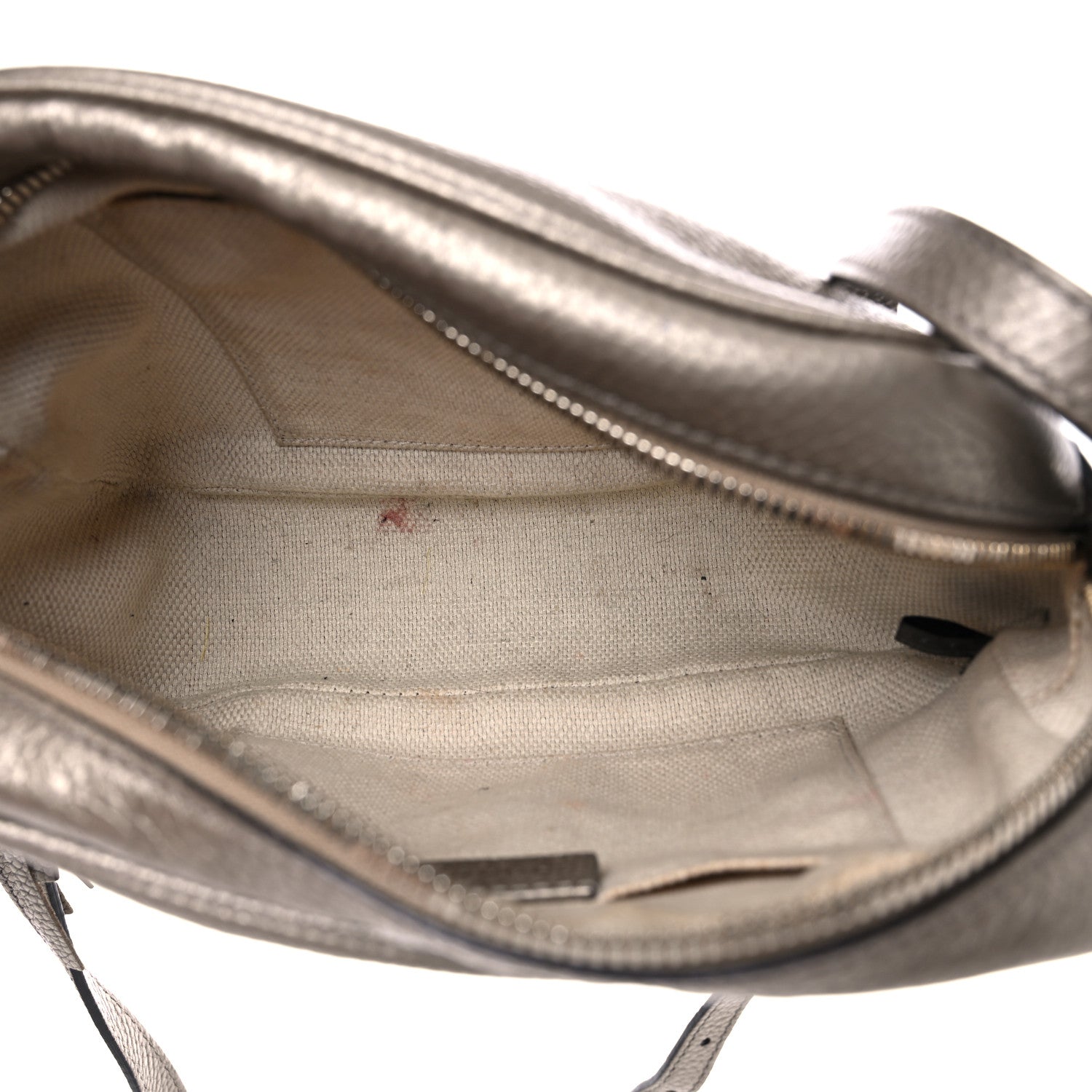 Gucci Metallic Pebbled Calfskin Small Soho Disco Bag Golden Beige 5 of 20