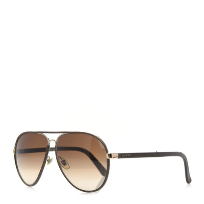 Gucci Calfskin Aviator Sunglasses 2887/S Brown 1 of 9