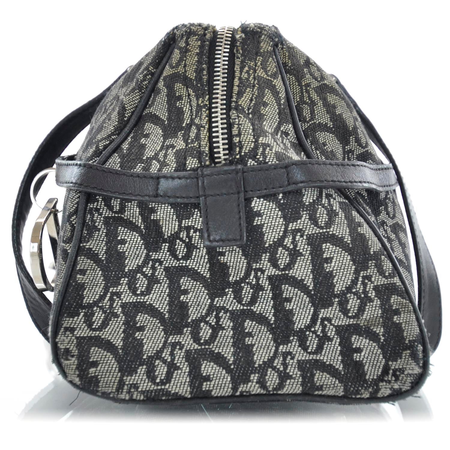 Christian Dior Denim Monogram Charms Boston Black 4 of 12