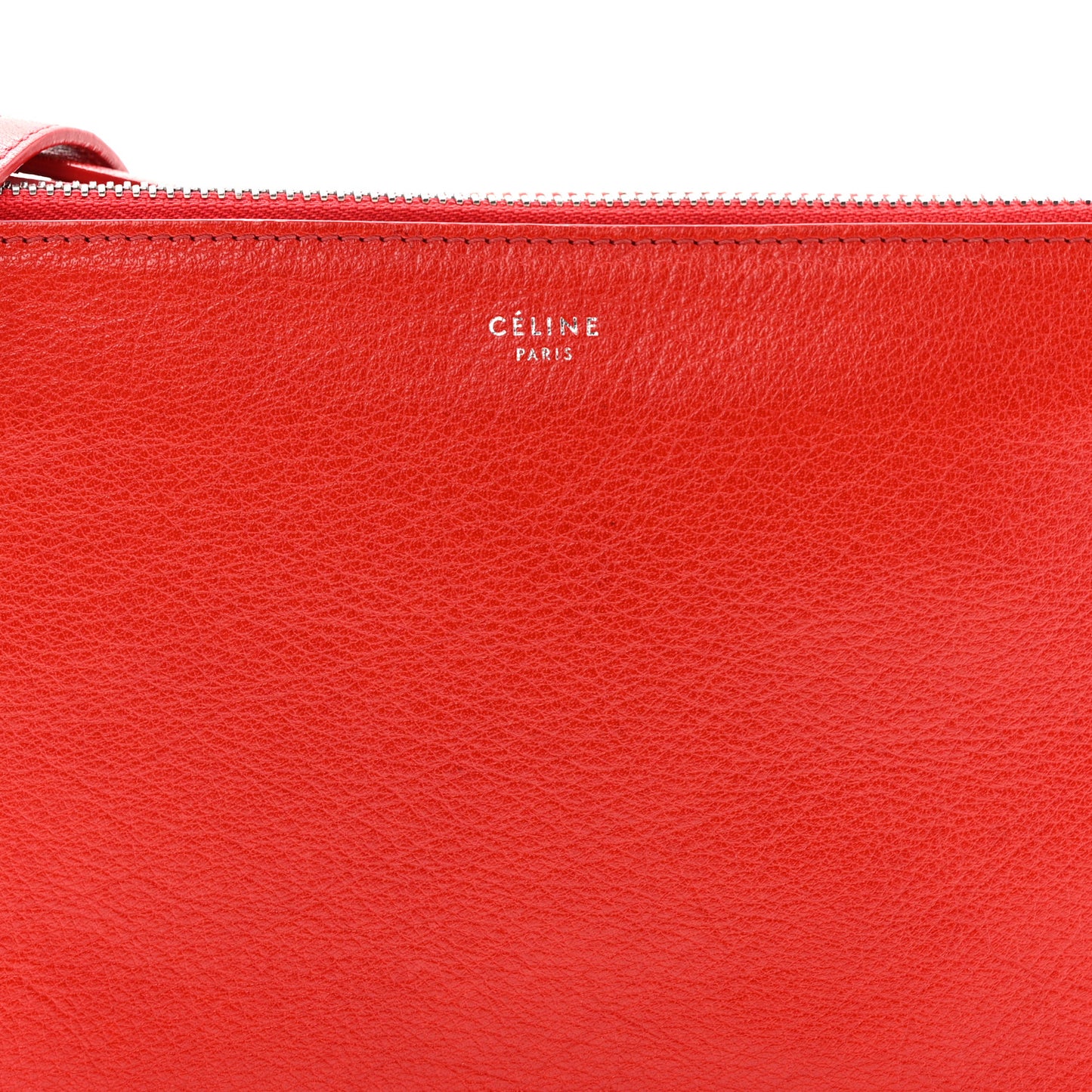 Goatskin Small Trio Crossbody Bag Alizarin