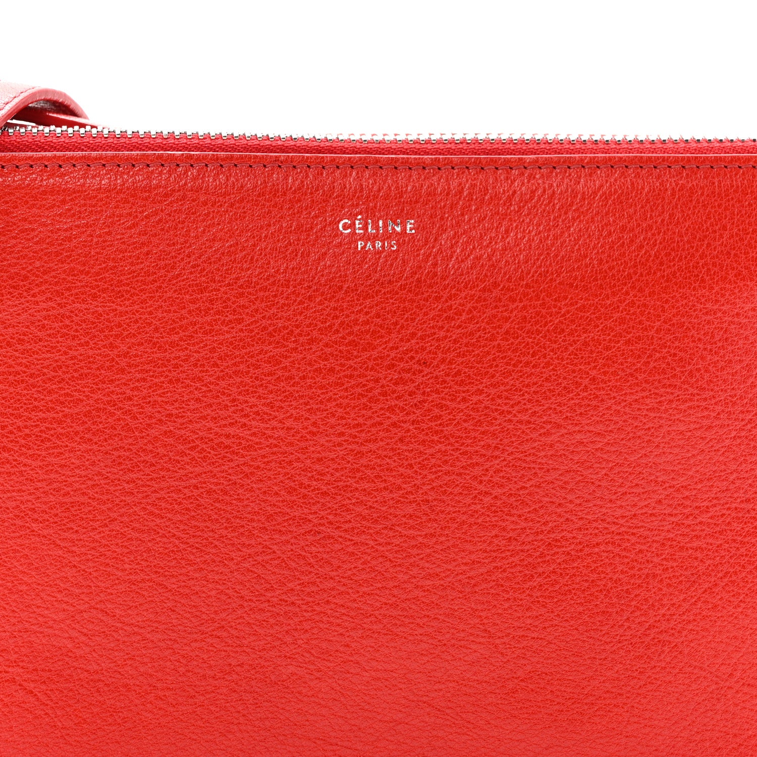 Celine Goatskin Small Trio Crossbody Bag Alizarin 9 of 15