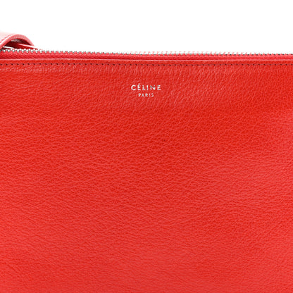Celine Goatskin Small Trio Crossbody Bag Alizarin 9 of 15