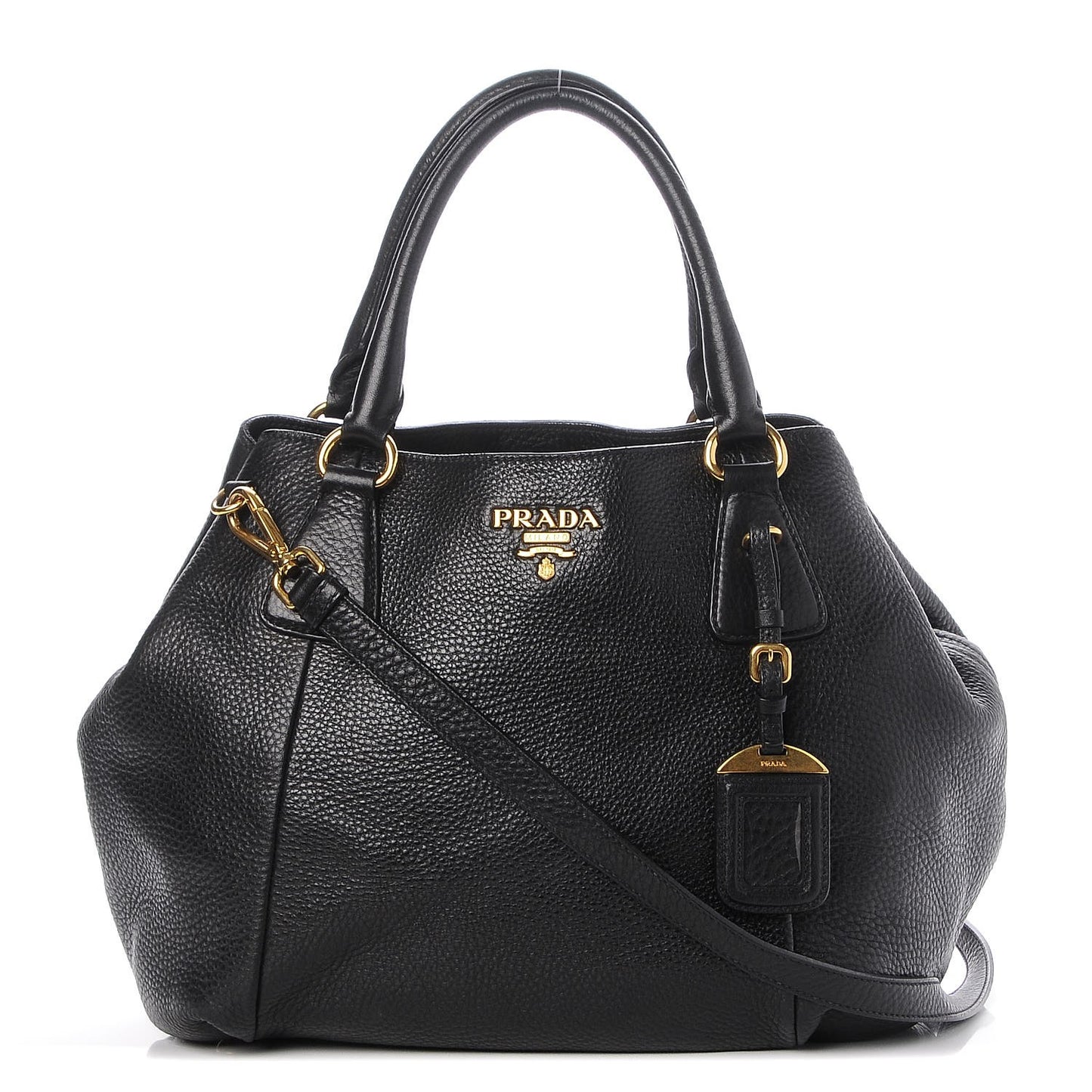 Vitello Daino Tote Nero Black