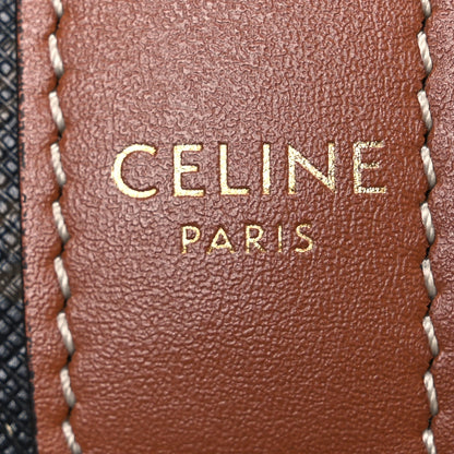Celine Triomphe Canvas Calfskin Small Bucket Bag Tan 6 of 11