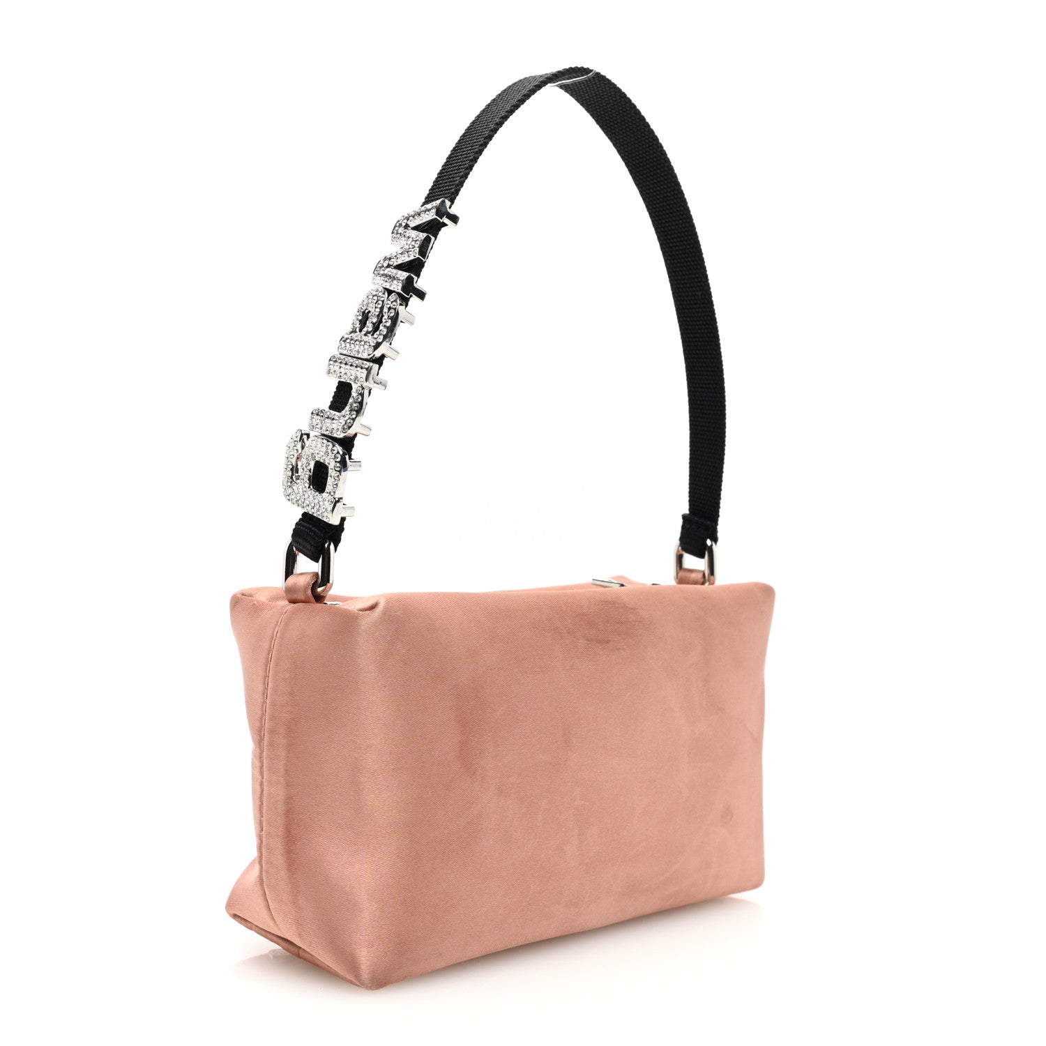 Alexander Wang Satin Crystal Heiress Pouch Light Pink 3 of 10