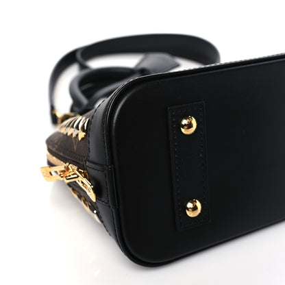 Louis Vuitton Monogram Macassar Studded Alma BB 7 of 8