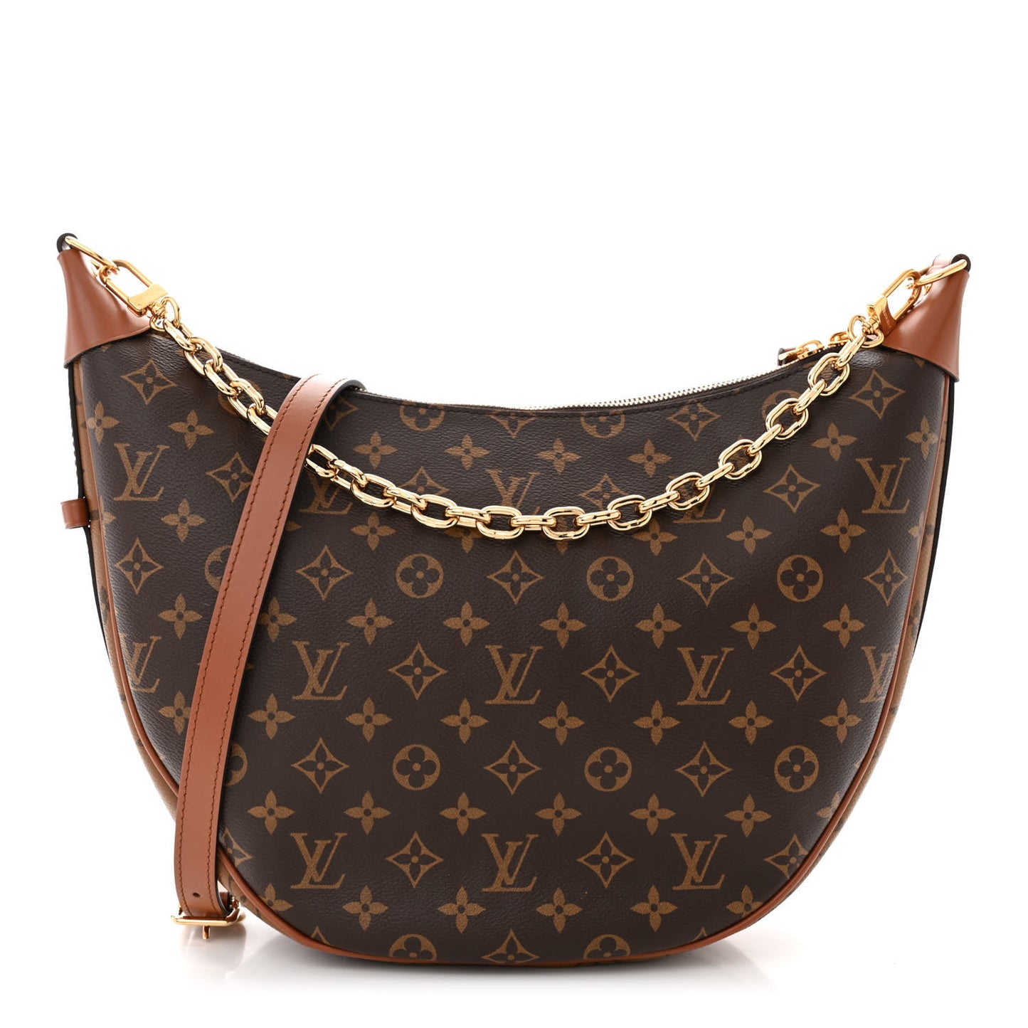 Reverse Monogram Loop Hobo